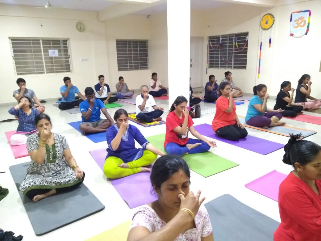 group Yoga classes in Bangalore