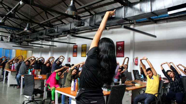 corporate yoga classes in Bangalore